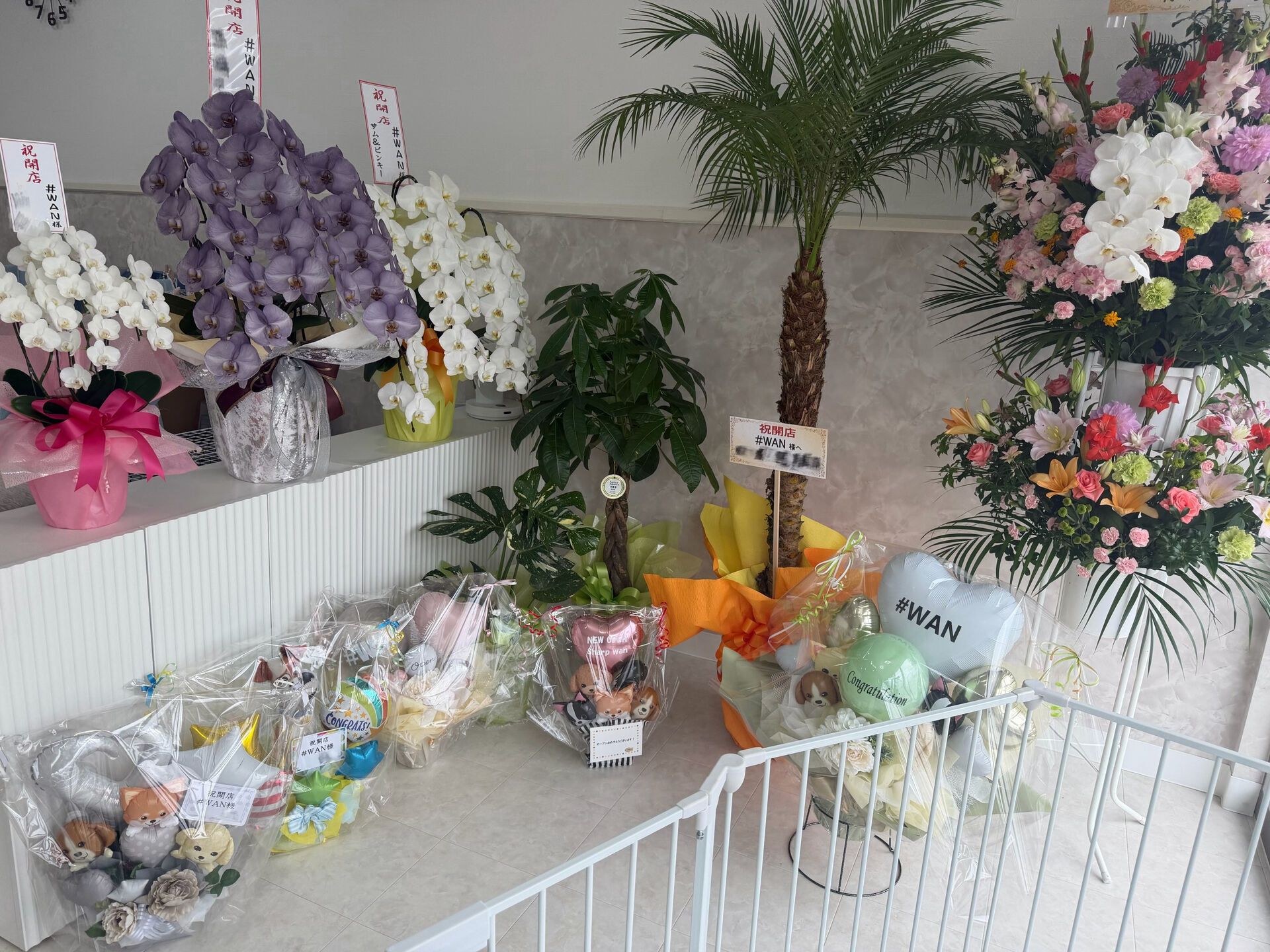素敵な開店祝いをいただきました♡